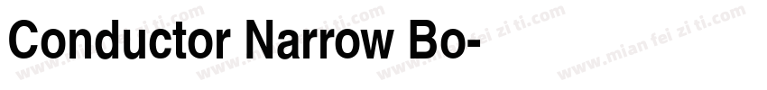 Conductor Narrow Bo字体转换